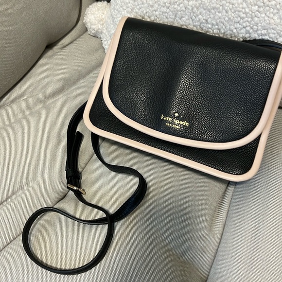 Kate spade black and blush pink crossbody bag - Picture 1 of 4